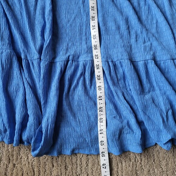 Women’s V-Neck Tiered Backless Maxi Dress – Size S – Light Blue – NWOT - Picture 7 of 11